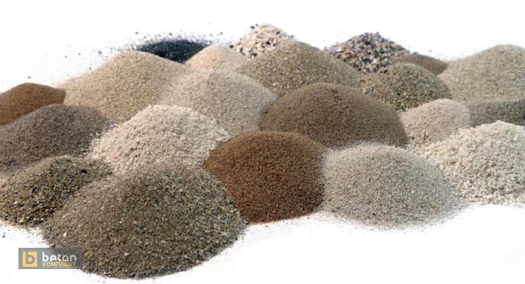 различные виды песка