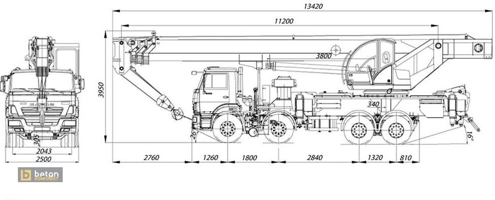 Отношение массы автокрана. Кран КС-65719-1к. Автокран Клинцы КС 65719-1к габариты. Габариты автокрана КС-65719-1к. Кран Клинцы 40 тонн габариты.